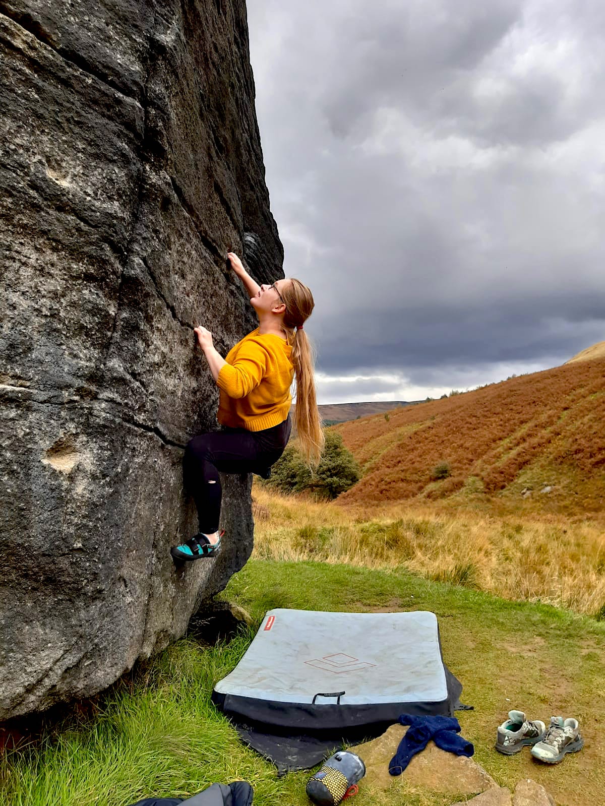 Bouldering at Wimberry Rocks
